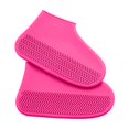 thumbnail image 1 of Silicone Waterproof Shoe Covers, Upgrade Reusable Overshoes , Resistant Rain Boots Non-Slip Washable Protection For Adult Kids Pink L, 1 of 9