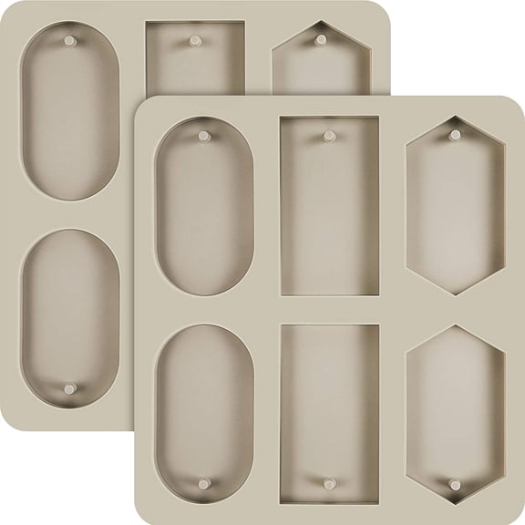 Silicone Wax Melt Molds Resin Keychain Sachets Epoxy Casting Jewelry Making 12 Cavities 2 Pcs