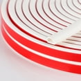 thumbnail image 1 of Silicone Weather Stripping Door Seal, 20FT Self Adhesive D-Shaped Door Weather Stripping for Door Frame＆Window Seal, 1 of 7