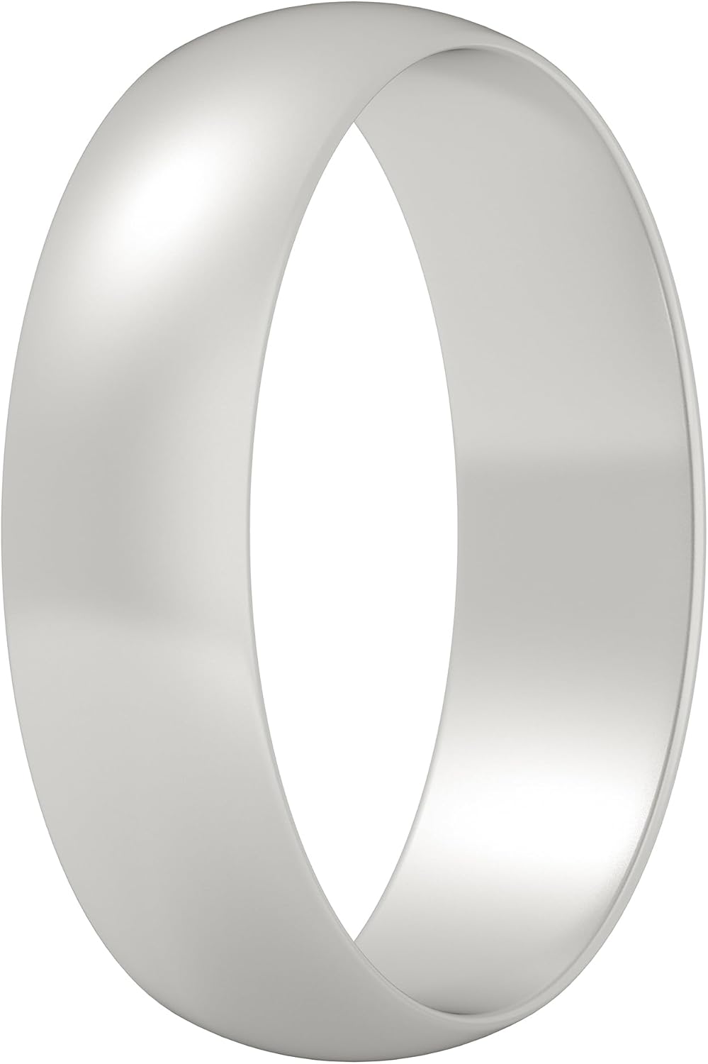 Silicone Wedding Ring for Women Rubber Engagement Band Width 5.5mm