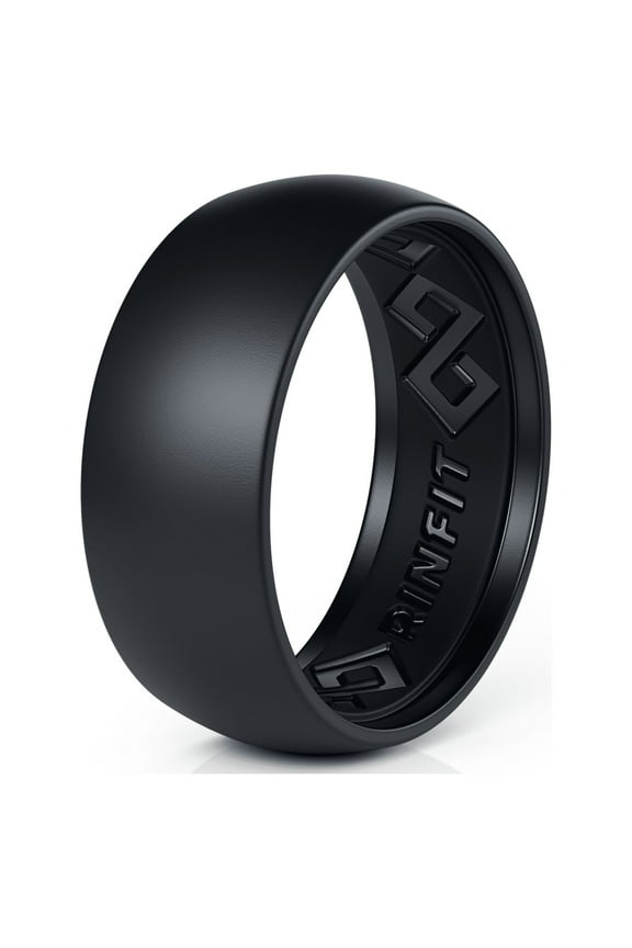 Silicone Wedding Ring for Men by RINFIT - Male Rubber Wedding Bands - Step Edge Design
