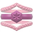 thumbnail image 1 of Silicone Wedding Rings For Women by Rinfit - Female Wedding Bands - Couture 3 Rings Set, 1 of 10