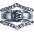 thumbnail image 1 of Silicone Wedding Rings For Women by Rinfit - Female Wedding Bands - Couture 3 Rings Set, 1 of 10