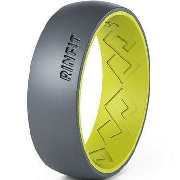 Rinfit Silicone Wedding Rings - Couple Bands For Men & Women, Medical Grade, Two Colors