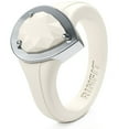 thumbnail image 1 of Silicone Wedding Rings for Women - Rubber Band Replacement - Metal Framed Diamond Pear Collection by Rinfit, 1 of 6