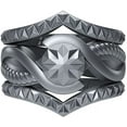 thumbnail image 1 of Silicone Wedding Rings for Women by Rinfit. Stackable Rubber Rings. Diamond Set, 1 of 7