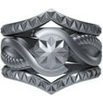 thumbnail image 1 of Silicone Wedding Rings for Women by Rinfit. Stackable Rubber Rings. Diamond Set, 1 of 7