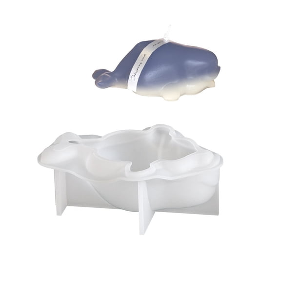 Silicone Whale Molds Reusable Silicone Mold Decoration Molds Suitable for Home Decors and Festival Crafting