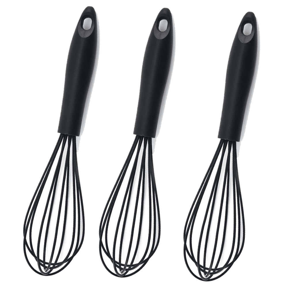 Silicone Whisk Heat Resistant Kitchen Whisks for Nonstick Cookware, Balloon Egg Beater Perfect