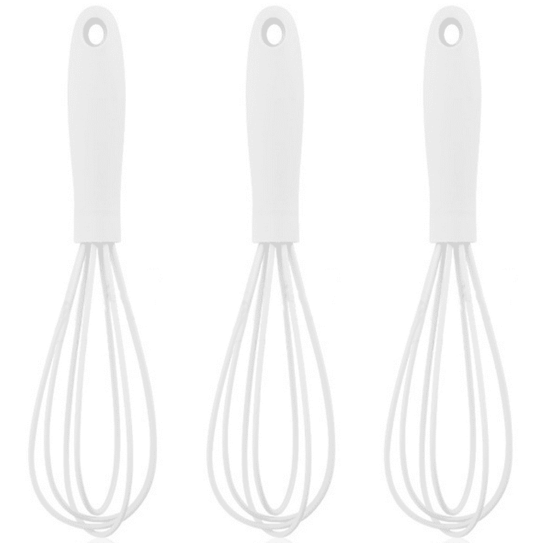 Silicone Whisk Set of 3, Very Sturdy, Silicone Whisks for  Cooking Non Scratch Pots, Rubber Whisk, Enjoy Wisk Cooking Egg and Milk  Beating, Stirring, Mixing, Whisking, Frothing, Blue: Home & Kitchen