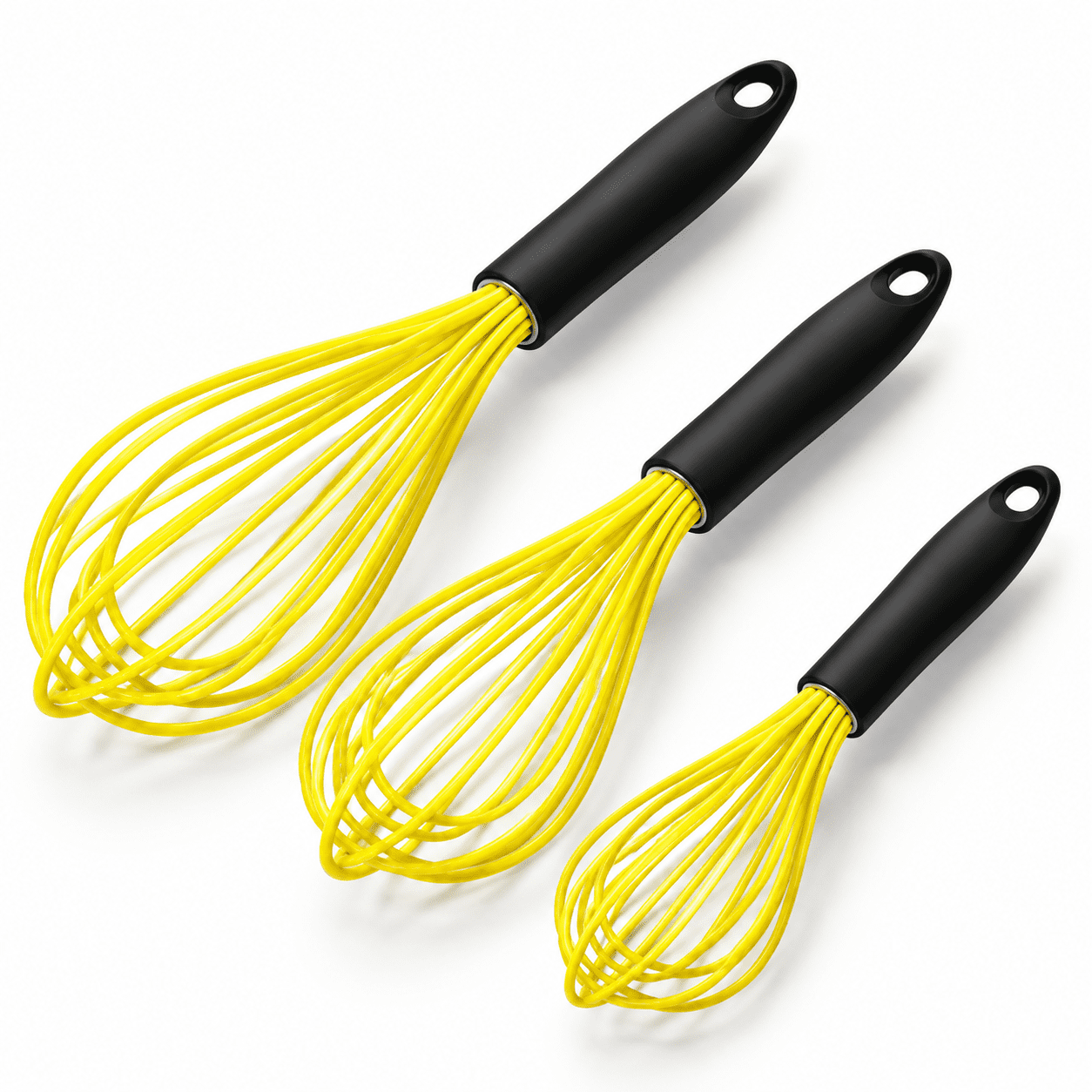 Silicone Whisk Thick Stainless Steel Wire Inner Heat Resistant ...