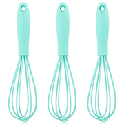 Silicone Whisk, for Cooking Cookware, Balloon Egg Wisk Perfect for Blending, Baking, Beating, Set of 3