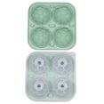 thumbnail image 1 of Silicone Whiskey Ice Cube Tray with Lid, 4 Large Ice Cubes, Spill-Proof Easy-Release BPA-Free Mold for Cocktails, Bourbon and Iced Coffee, 1 of 2