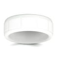 thumbnail image 1 of Silicone White 8mm Grid Pattern Band Size 13 Ring for Women and Men, 1 of 2