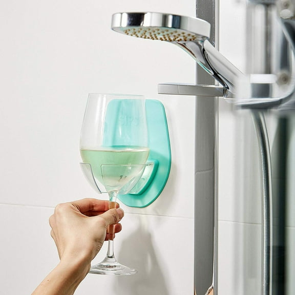 Silicone Wine Glass Holder for Bath & Shower, Give The Gift of an at Home Spa Bathtub Relaxation