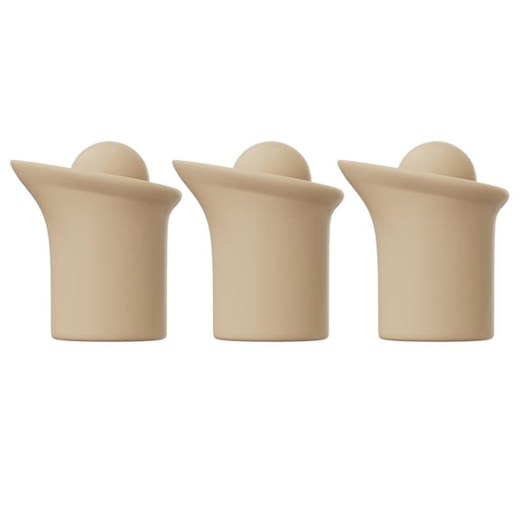 Silicone Wine Stopper Pourer 2-in-1 Set of 3 Premium 7-Layer Seal Leak Proof Bottle Stopper Elegant Drip-Free Pouring Multi-Functional Kitchen Accessory for Wine Soy Sauce Olive Oil