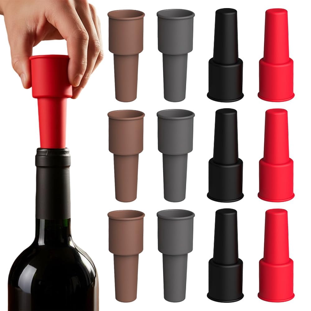 Silicone Wine Stopper for Wine Bottles, 2025 New Wine Stoppers for Wine — free download
