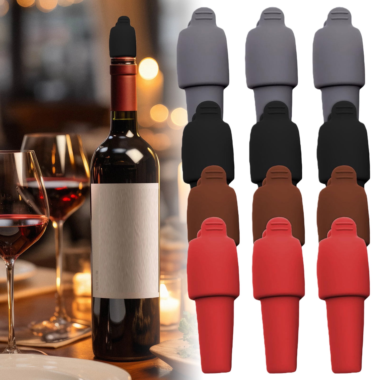Silicone Wine Stopper for Wine Bottles, 2025 New Wine Stoppers for Wine — free download