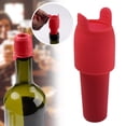 thumbnail image 1 of Silicone Wine Stopper for Wine Bottles, New Wine Stoppers for Wine Bottles, Seal Bottle Cover for Beer Champagne, Glass Bottle Sealer Covers Wine Stoppers for Home Use Red, 1 of 8