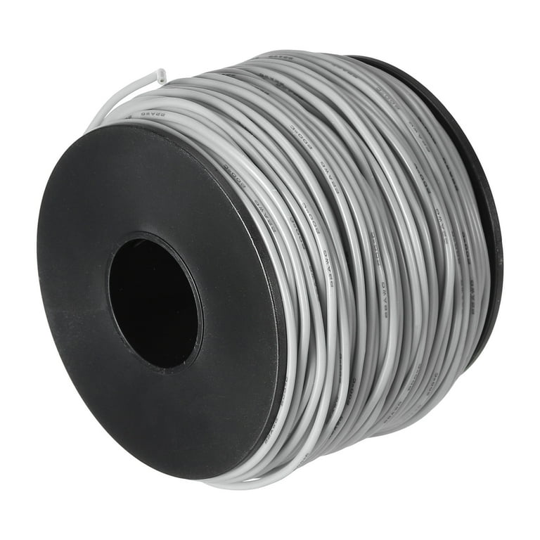 Silicone Wire 22AWG 22 Gauge Flexible Tinned Copper Standard  High-Temperature Hookup Wire Grey 75m/246ft 