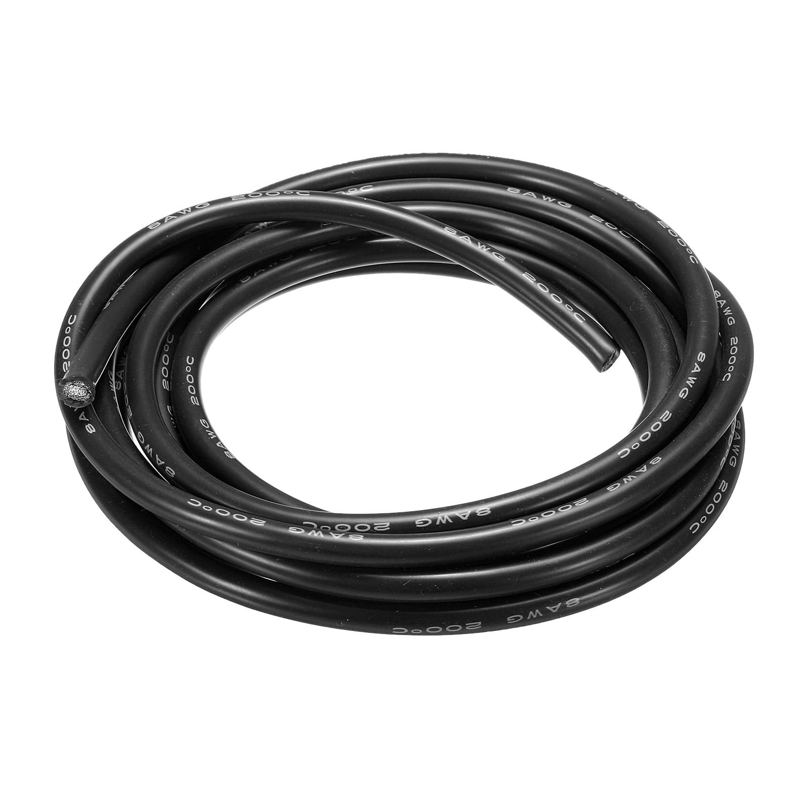 ACER Racing SUPERWORM 8 Gauge Silicone Wire | 50 Feet Super Flexible High Strand Copper Wire (25ft Red, 25ft Black)