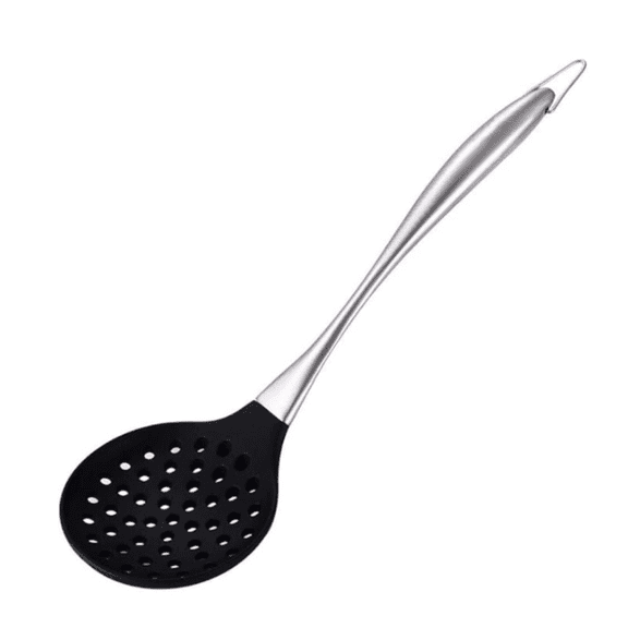 Silicone Wok Skimmer  Non-Scratch Slotted Spoon for Cooking Frying
