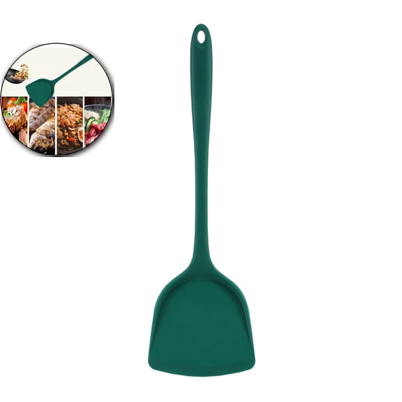 Silicone Wok Spatulas, Non Stick Heat Resistant Spatula, Kitchen Cooking Utensil for Frying, Flipping, Turning 13 inch Silicone Nonstick Turner, High Heat Resistant