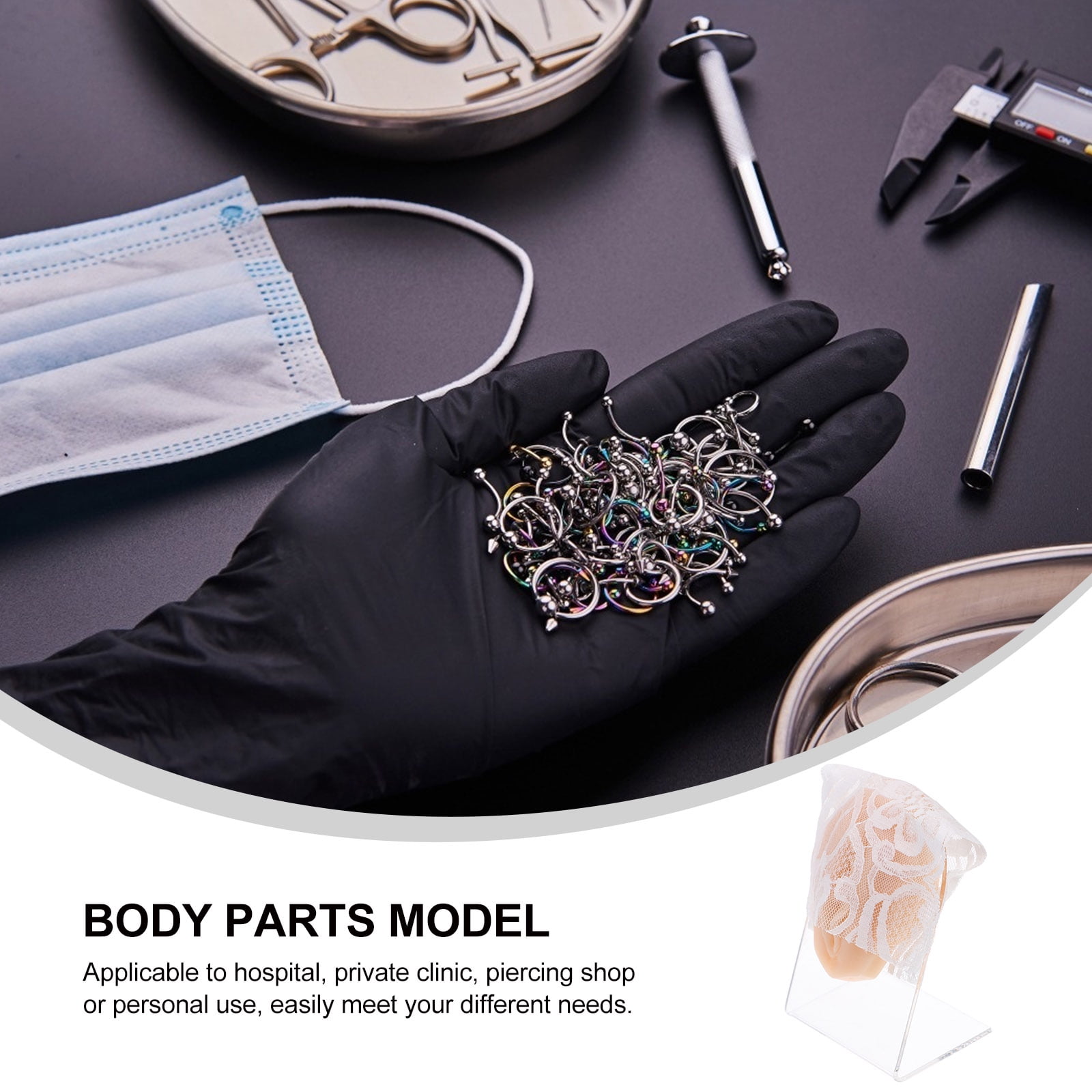 Silicone Women Private Parts Model Piercing Practice Body Parts Model