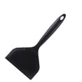 thumbnail image 1 of Silicone Wrapped Fish Spatula, Nonstick Wide Flat Turner for Pancakes, Eggs, Pizza, Fish and Everyday Cooking(Black,One Size), 1 of 6