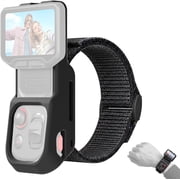 Silicone Wrist Strap Mount for Insta 360 Luna Ultra Accessories, Adjustable Wristband Neck Hanging Protective Case with Lanyard for Insta360 Luna Ultra Detachable Touchscreen, Horizontal & Vertical