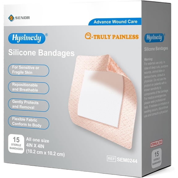Silicone bandage suitable for sensitive and fragile skin, 4
