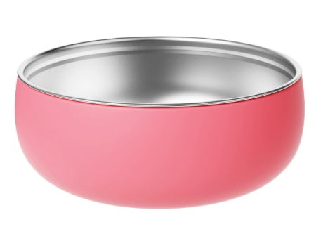 Silicone bowl with stainless steel baby bowl - drop-proof and heat-resistant children's tableware set