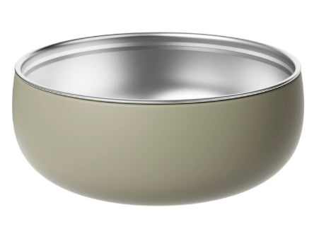 Silicone bowl with stainless steel baby bowl - drop-proof and heat-resistant children's tableware set