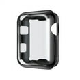thumbnail image 1 of Silicone cover For Apple Watch case 3/2 iwatch 42mm/38mm screen protector protective frame soft All-around Ultra-thin - black, 1 of 8
