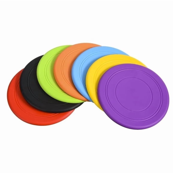 Silicone fun pet frisbee dog interactive training special flying disc pet outdoor play chewing supplies
