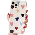 thumbnail image 1 of Silicone iPhone 14 Pro Case Heart Girly Women Floral Flower Pattern Glitter Pearl Slim Thin Cute Protective Shockproof Phone Cases for iPhone 14 Pro Max 6.7 inch, 1 of 5