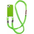 thumbnail image 1 of Silicone iPhone Case with Phone Lanyard, Long Crossbody Strap, Universal Lanyard Neck Strap Protective Case Cover (Mint Green, iPhone 13 Mini), 1 of 12