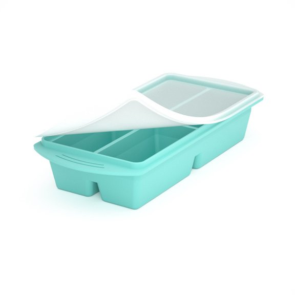 Silicone large capacity freezer mold food freezer storage container silicone freezer mold with lid