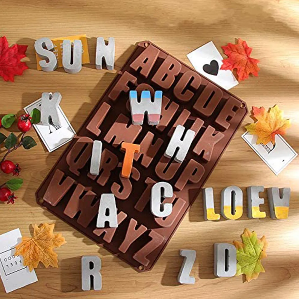 Silicone mold letter A to Z shape 22.5 cm * 30 cm 26 letters - Walmart.com