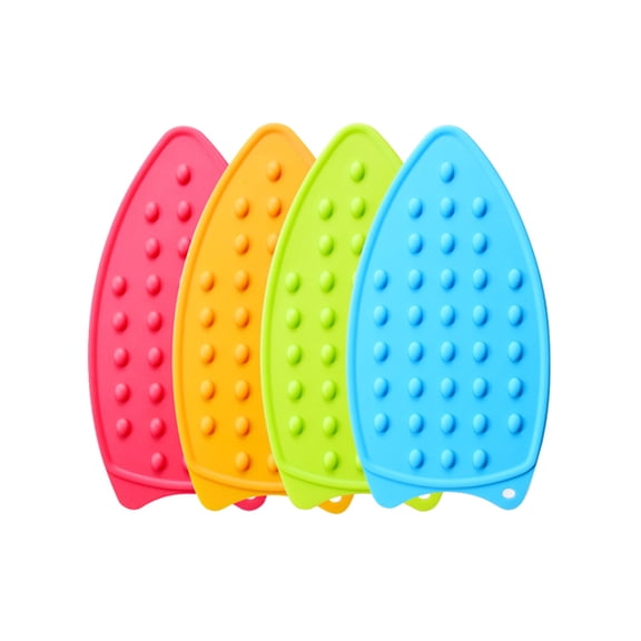 Silicone Slip Placemat Heat Insulation Plate Mats Tableware Pad for Hotel Restaurant Home 1 Set Random Color