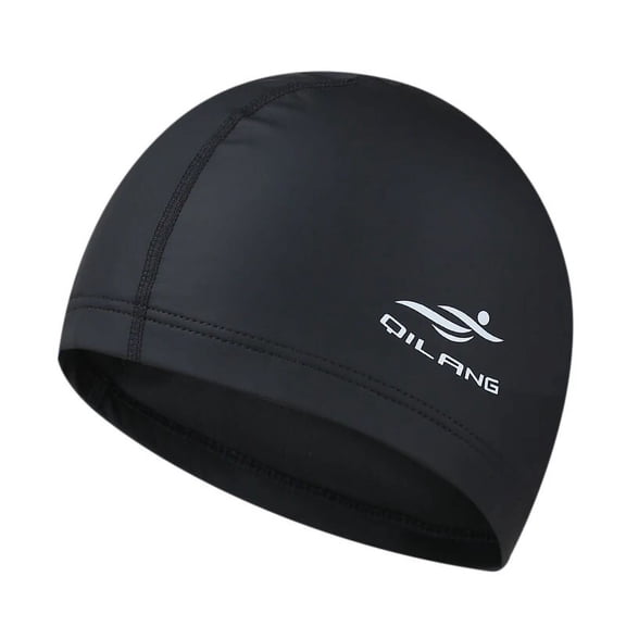 Silicone swim caps Swim Cap Adult Silicone Waterproof PU Unisex Solid Color Pool Diving Cap Long Hair