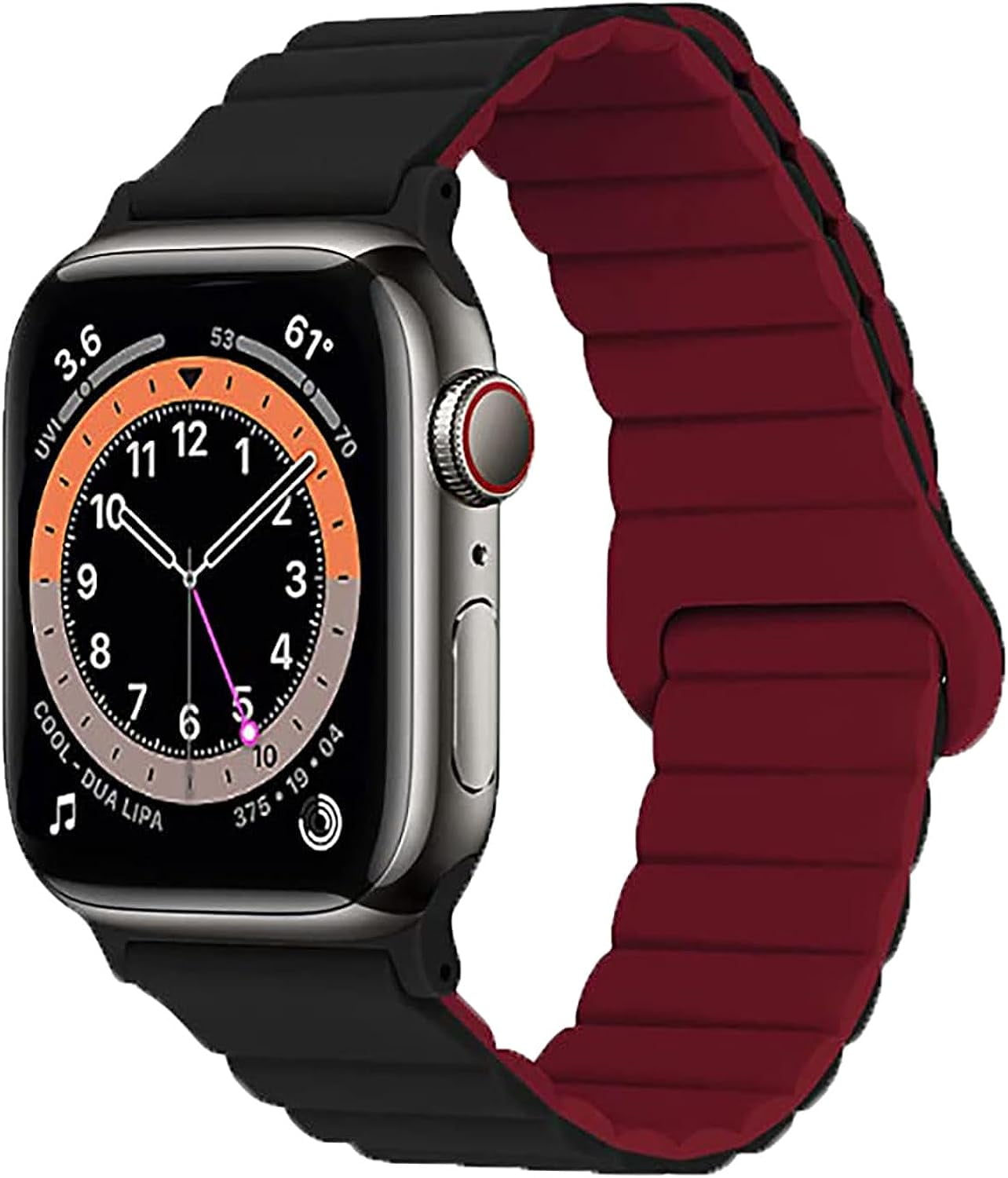 SiliconeWatch Band Compatible with Apple Watch Band 38mm 40mm 41mm 42mm