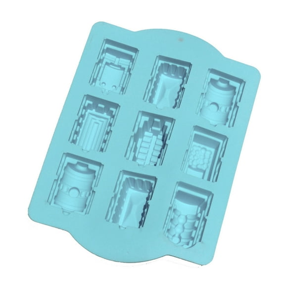 Silicones Cartoon Train Molds Resins Cake Molds DIY Bakewares Baking Dish Bakery Chocolate Soap Mould Cake Decorating Tool