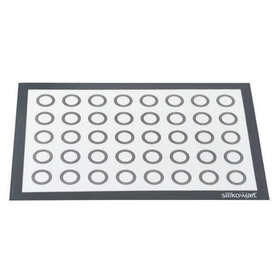 Silikomart Fiberglass with Circles Macaron Baking Mat with 40 Sets of 3 Concentric Circles 35mm, 40mm and 45mm