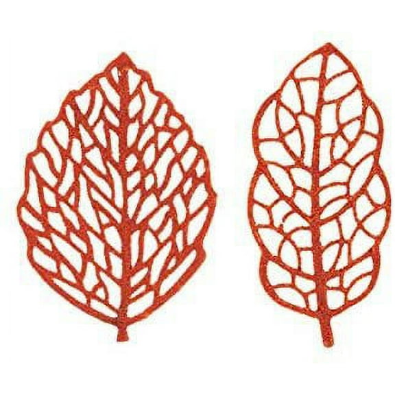 Silikomart Foresta Silicone Mold with 12 Oak-Leaf Imprints and 12 Rose-Leaf Imprints