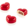 thumbnail image 1 of Silikomart Kit Cuore 01 Clear Tritan-Plastic Chocolate Mold with 24 Heart-Shaped Cavities 27mm x 35mm x 17mm High, Plus Silicone Mold with 24 Smaller Heart Cavities to make the Heart-Shaped..., 1 of 3