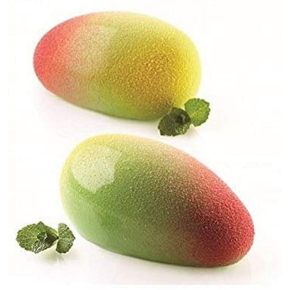 Silikomart"Mango 130" Silicone Mold with 6 Cavities, Each 3.66 Inch x 2.24 Inch x 1.65 Inch High