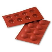 Silikomart Professional Flexible Bakeware Half-Sphere 1 Oz, 1.97 Diam. x .98