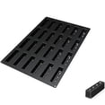 thumbnail image 1 of Silikomart Rectangle with Round Indents Silicone Baking Mold, 24 Cavities, 1 of 3