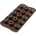 thumbnail image 1 of Silikomart SCG19  Platinum Silicone Fantasia Chocolate Mold, Brown, 1 of 5